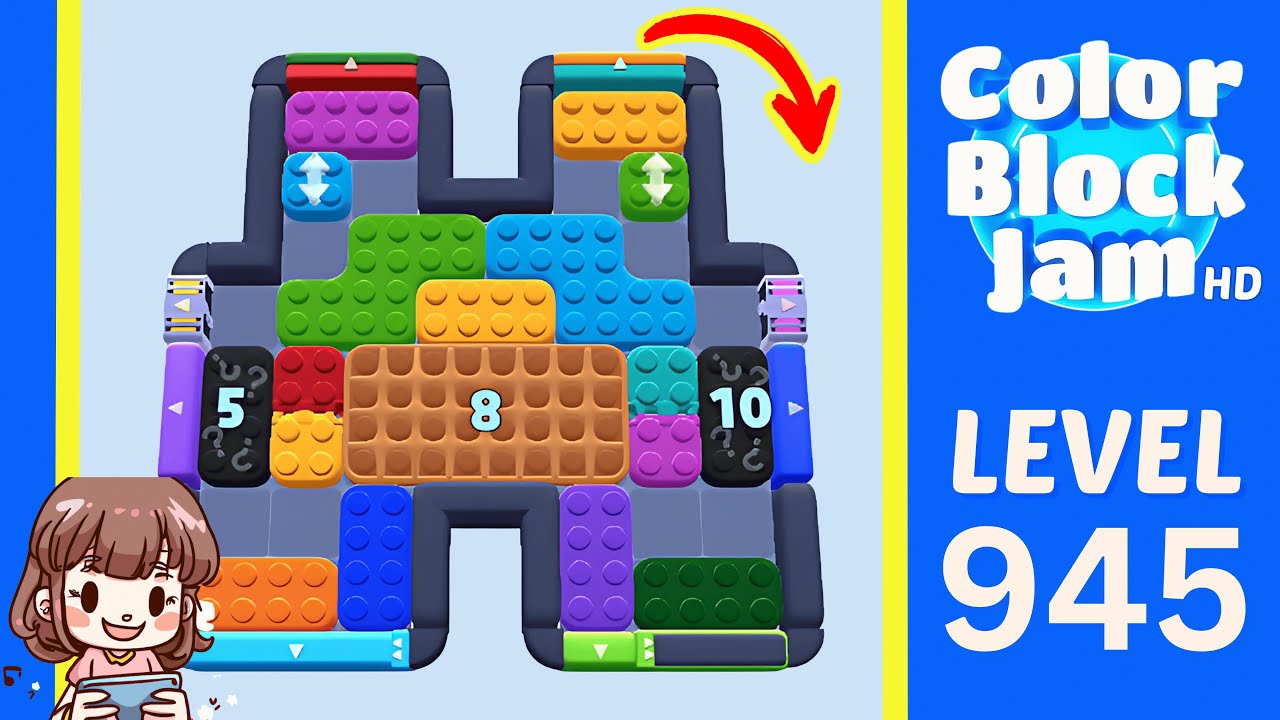 Color Block Jam Level 945 Solution Walkthrough