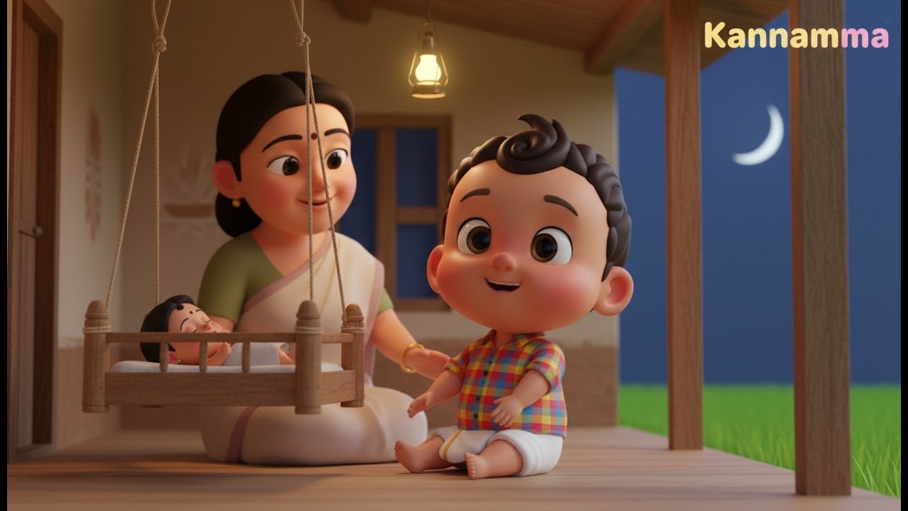 தாலாட்டு பாடி தூங்கலாம் 🌙 | கண்ணம்மா பாடல் | Sweet Sleep for Kids | GUGUZUZUTV