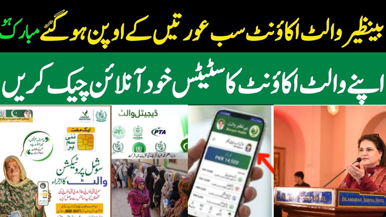 Bisp Wallet Account Opened | Bisp Wallet Account Check karne ka tarika | Benazir 8171 ehsaas program