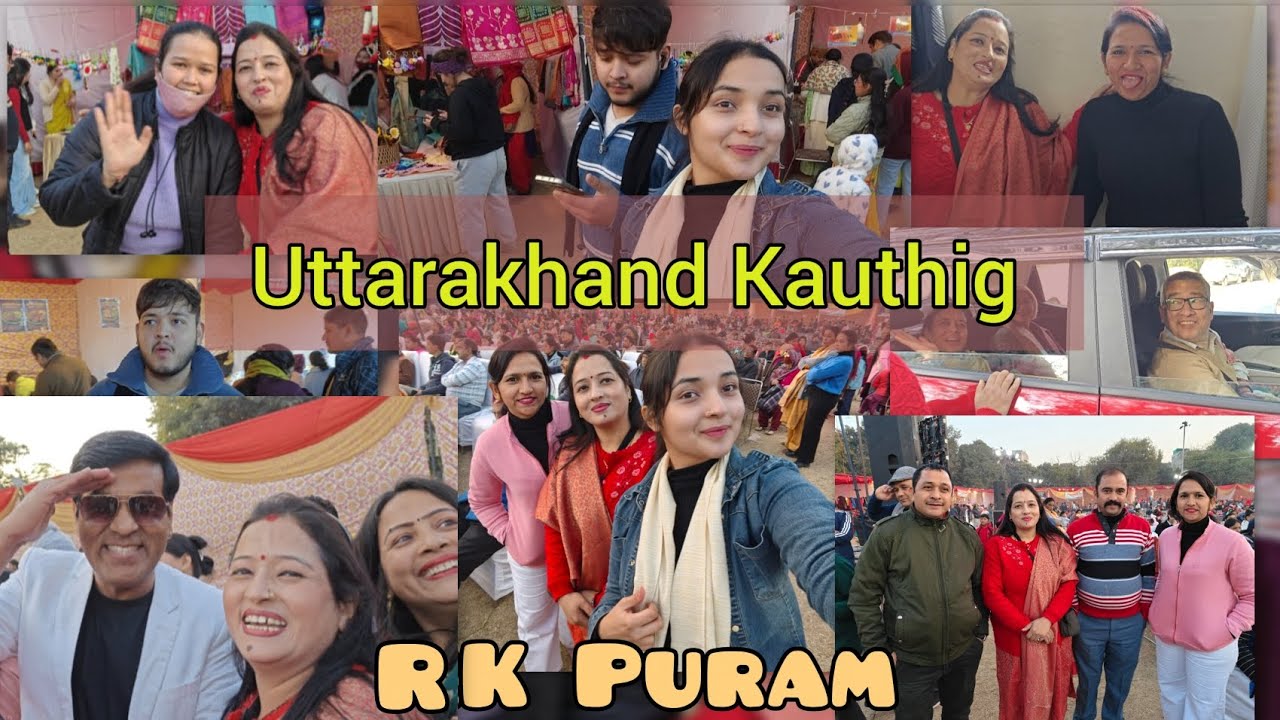 Uttarakhand Kauthig 😍🏔️, RK Puram sector 12 || Pannu Gussain ji se hui mulakat 😍 || #trending #viral