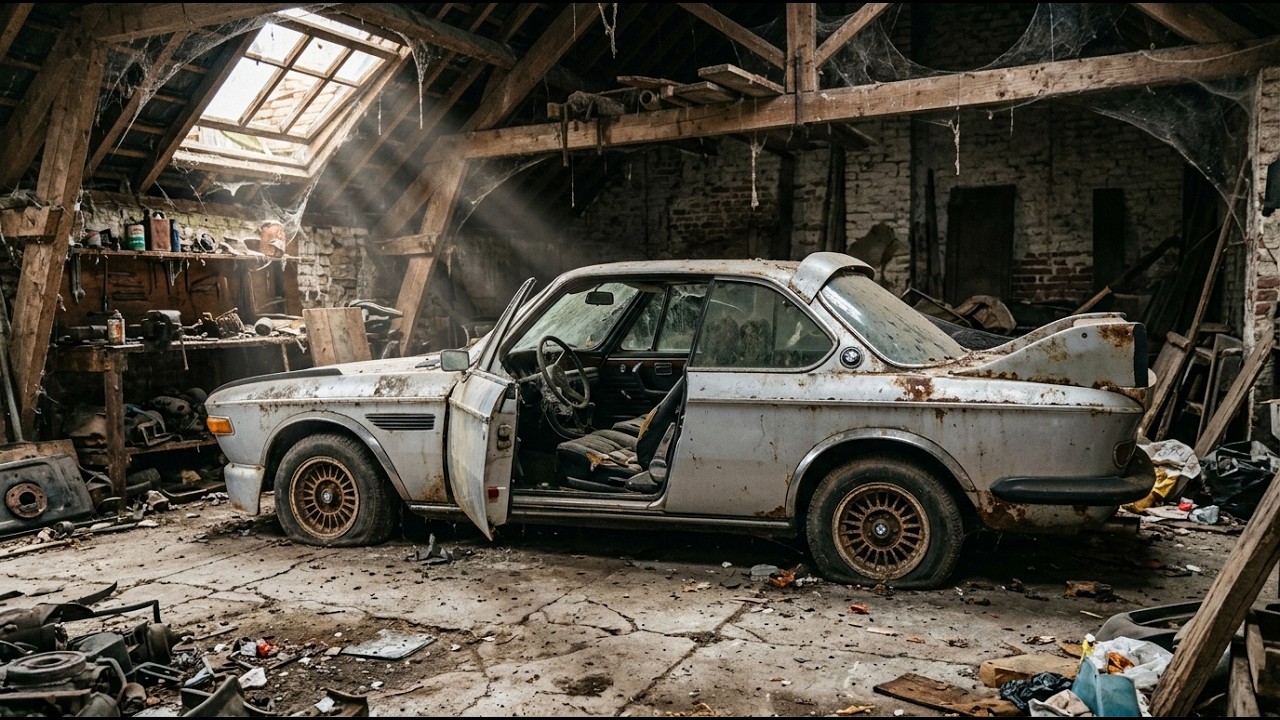 ASMR Car Restoration Full Rebuild of BMW 3.0 CSL Batmobile 1973 from Abandoned Condition to  New