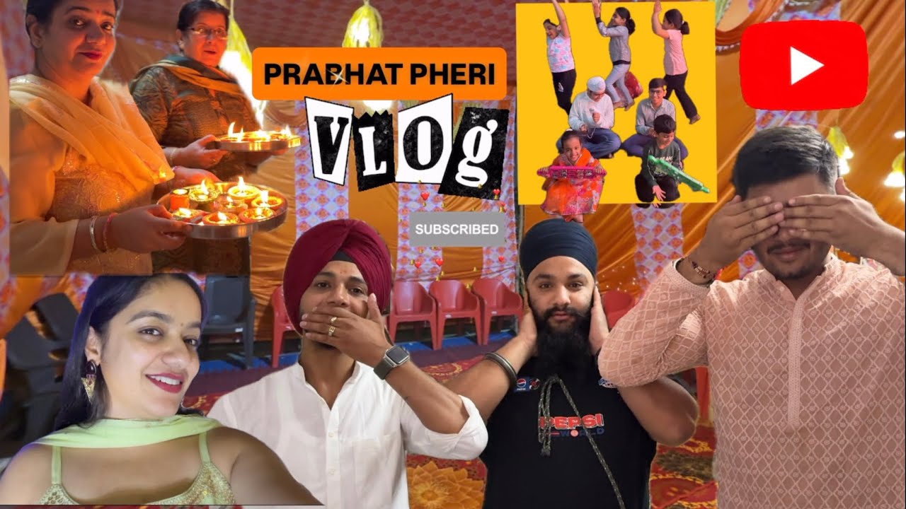 PRABHAT PHERI AAYI HAI🌸✨ #vlog #prabhatpheri #youtubevideo #trending #festivevibes #family #goals 