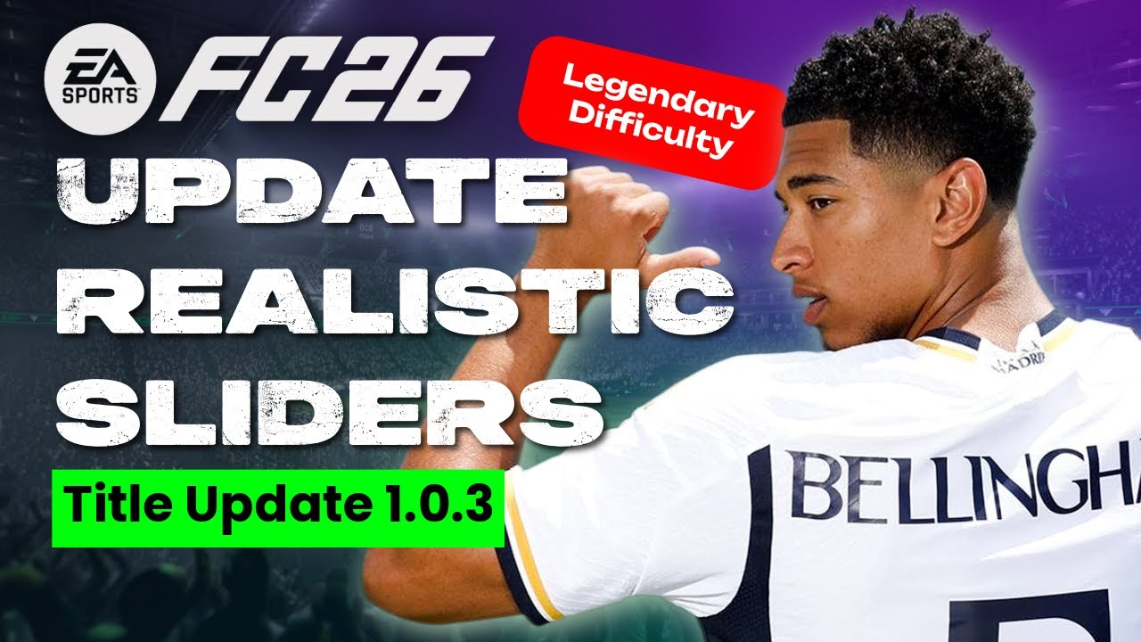 FC 26 Реалистичный слайдер TU 1.0.3 | Легендарный + Полное руководство
