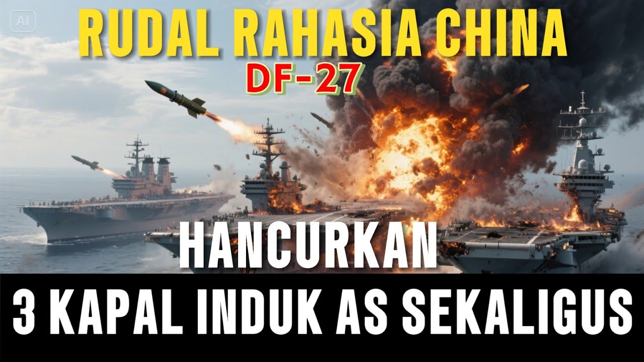 Rudal Rahasia China DF-27 Bisa Hancurkan 3 Kapal Induk AS Sekaligus!