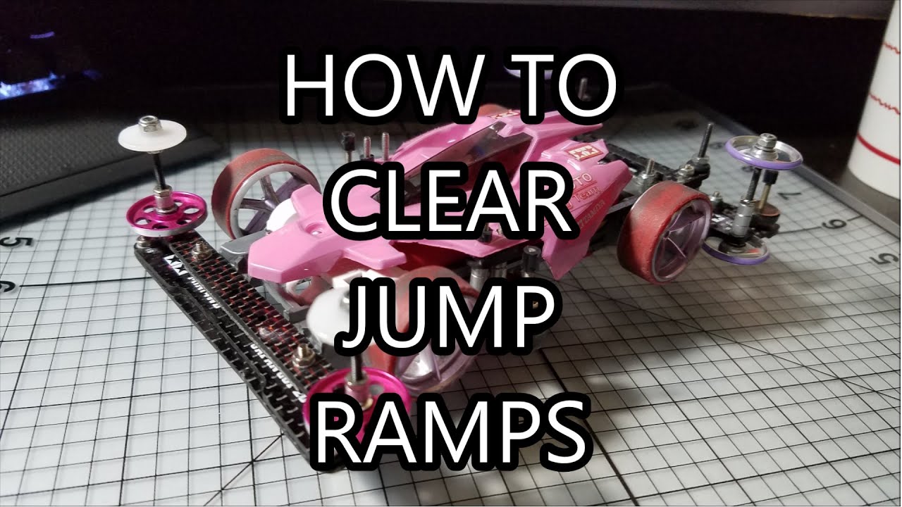 【ミニ四駆】Tamiya Mini 4WD Testing: How To Clear Jump Ramps