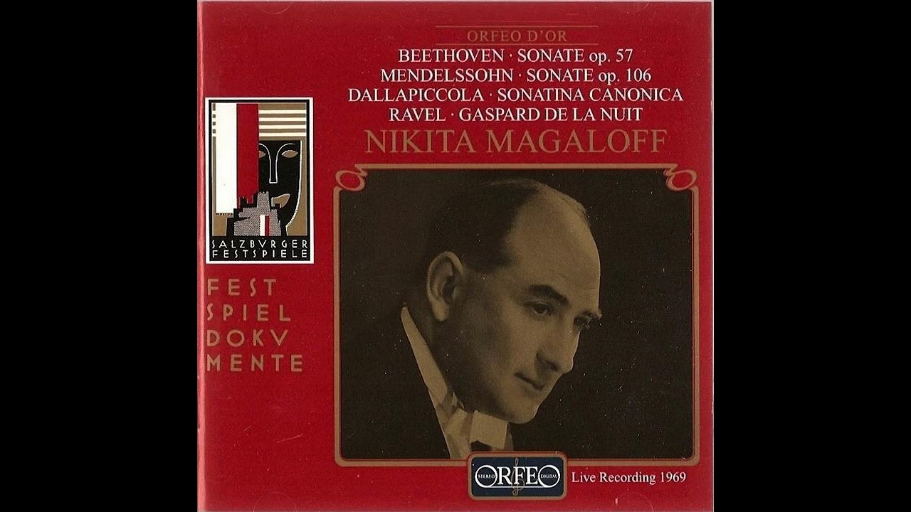 Nikita Magaloff Plays Beethoven Sonata No.23 'Appassionata' Op.57 (Live Salzburg 1969)
