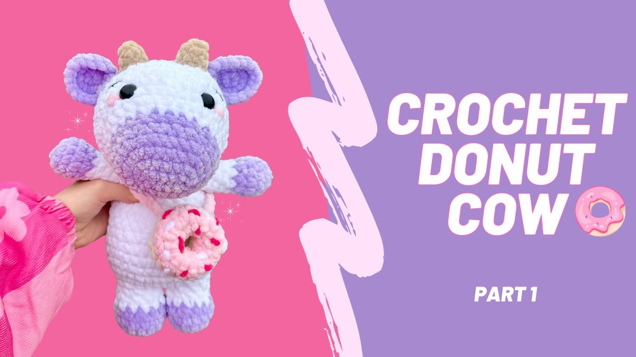 Crochet Donut Cow - Tutorial Part 1 | Free Amigurumi Animal Pattern