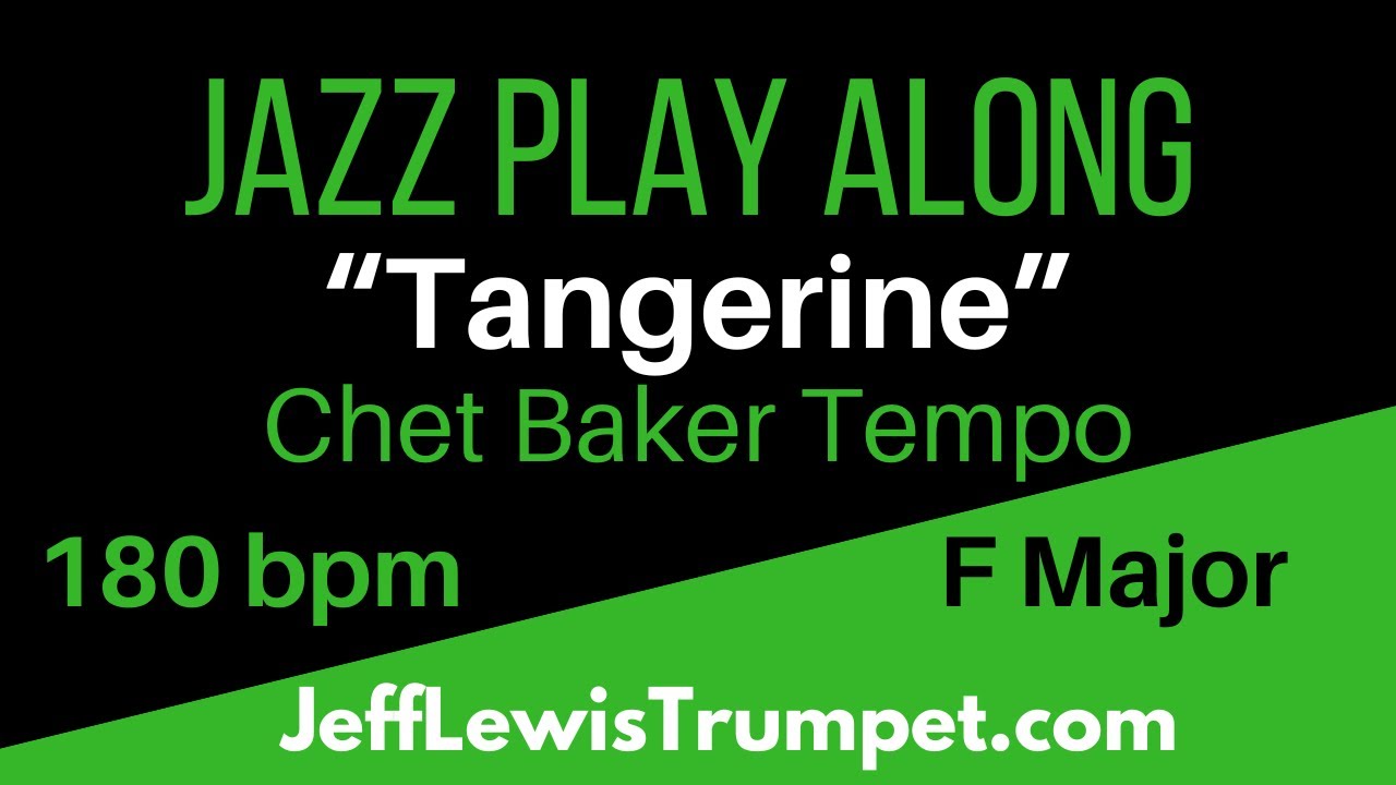 Tangerine Jazz Backing Track in F Major | Fast Chet Baker Tempo
