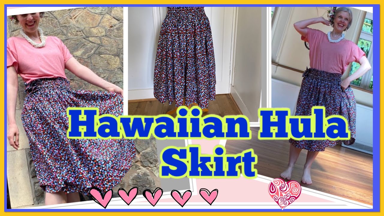 How to Make Hawaiian HULA Skirt- Cutting & Sewing Tutorial