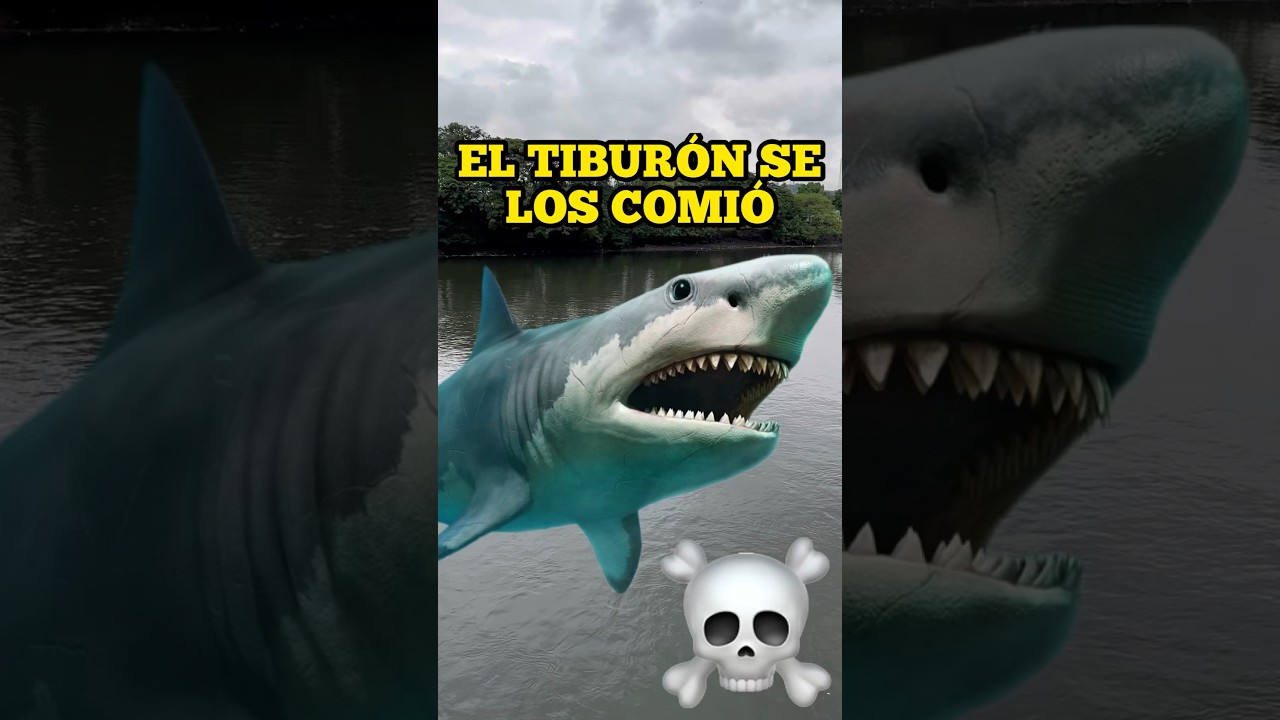 EL TIBUR&Oacute;N SE LOS COMI&Oacute;😨 #spiderman