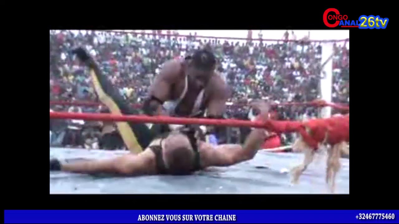 COMBAT DE CATCH CONGOLAIS AVEC JIBICK MUA KAJINGA PATRON DE LA FRAPPE VS AMERICA DIYOKA