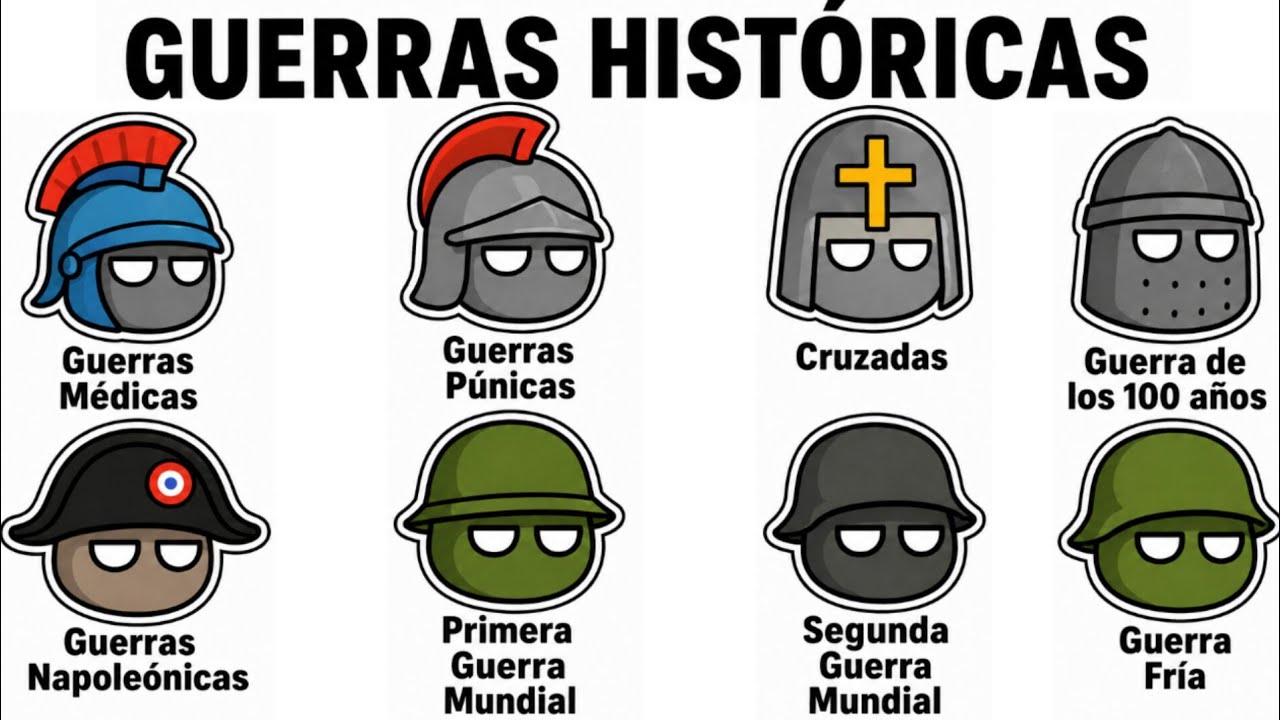 Todas las GUERRAS DE LA HISTORIA Explicadas en 8 Minutos