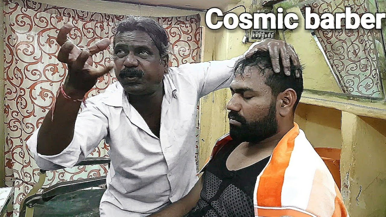 Cosmic barber head massage baba Sen ASMR.
