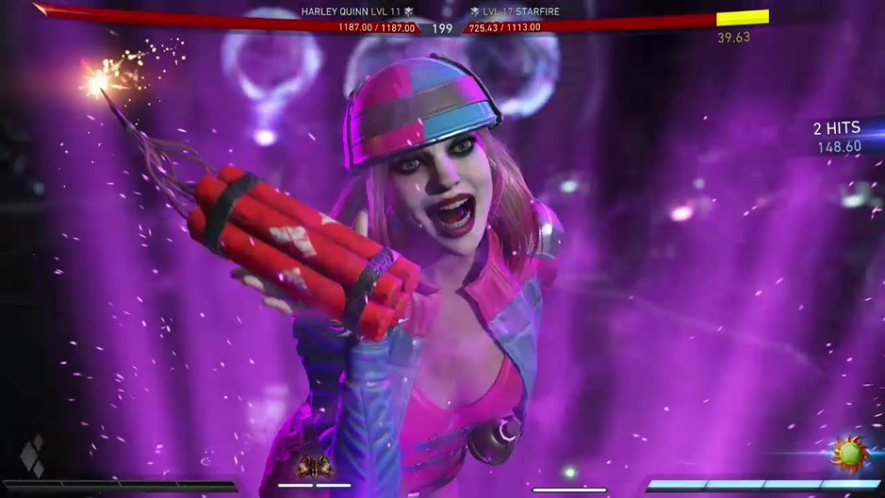 Injustice 2 Harley Quinn vs Starfire