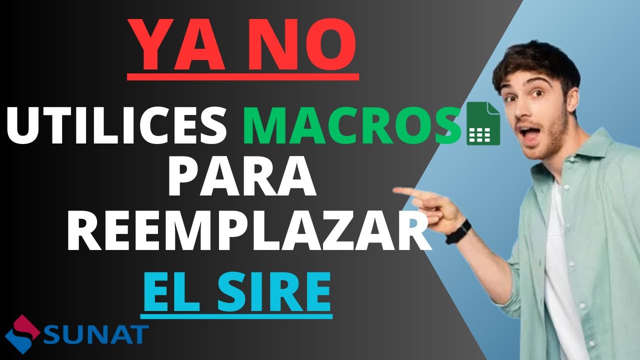 Como reemplazar registro de ventas en el #Sire sin macros facil y rapido