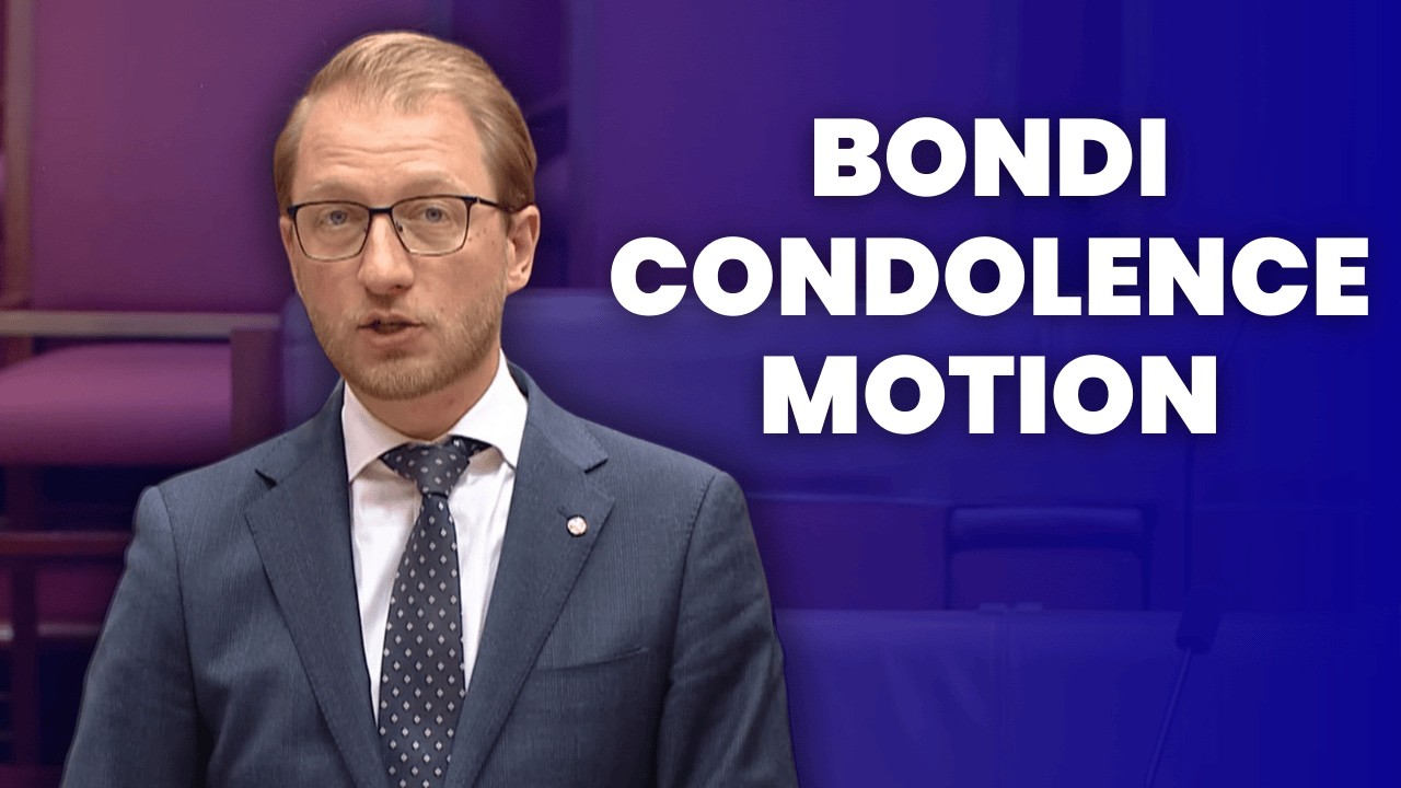 Senator Paterson speaks on condolence motion for victims of Bondi terror attack