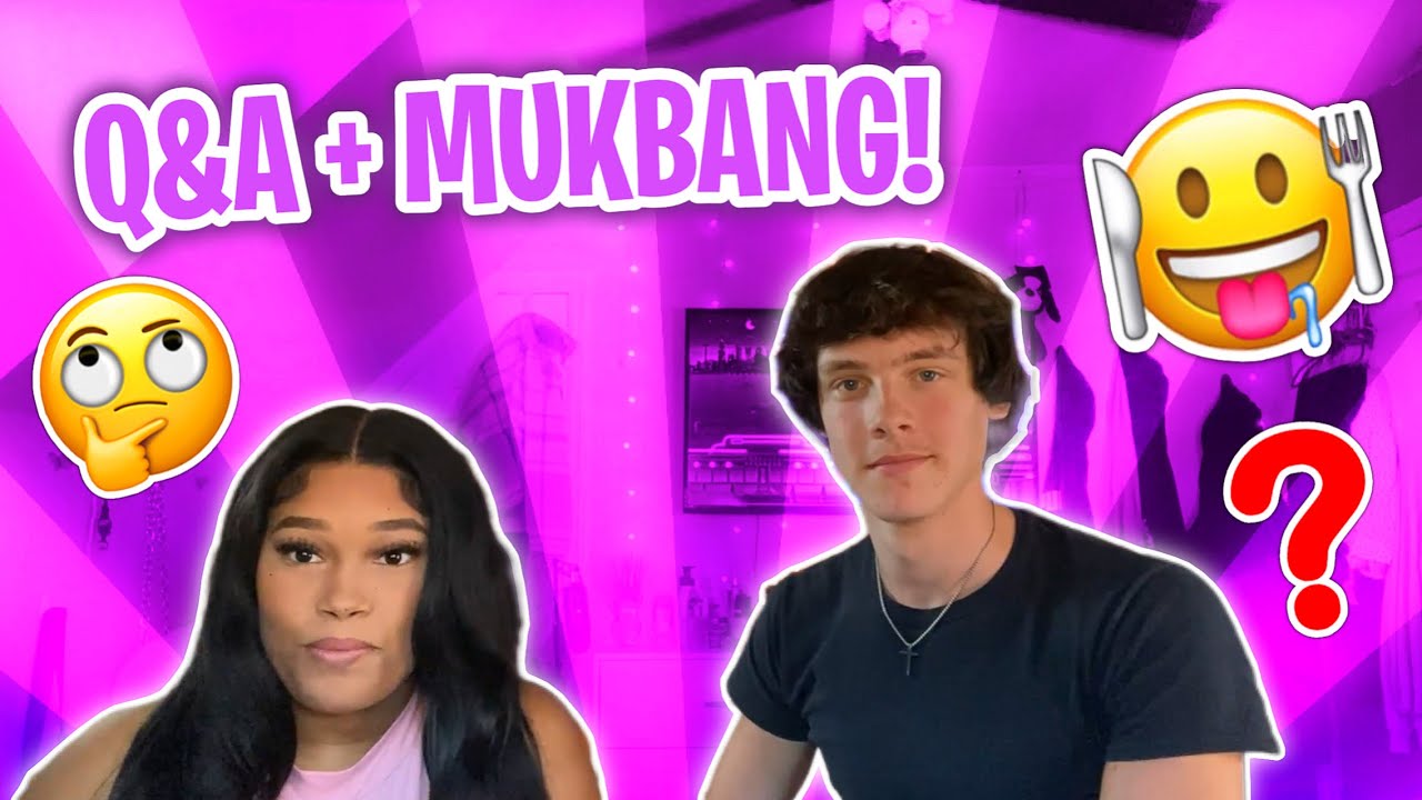Q&A MUKBANG! | (Interracial Couple) | WELCOME TO OUR CHANNEL!