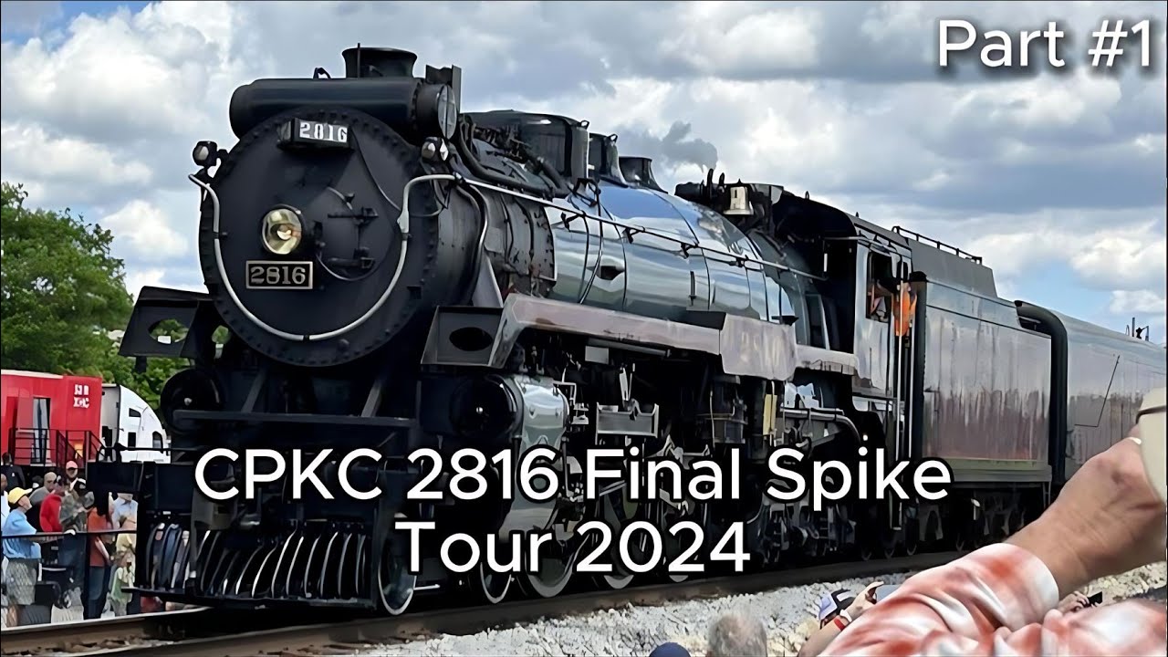 CPKC 2816 Final Spike Tour 2024 - Davenport IA