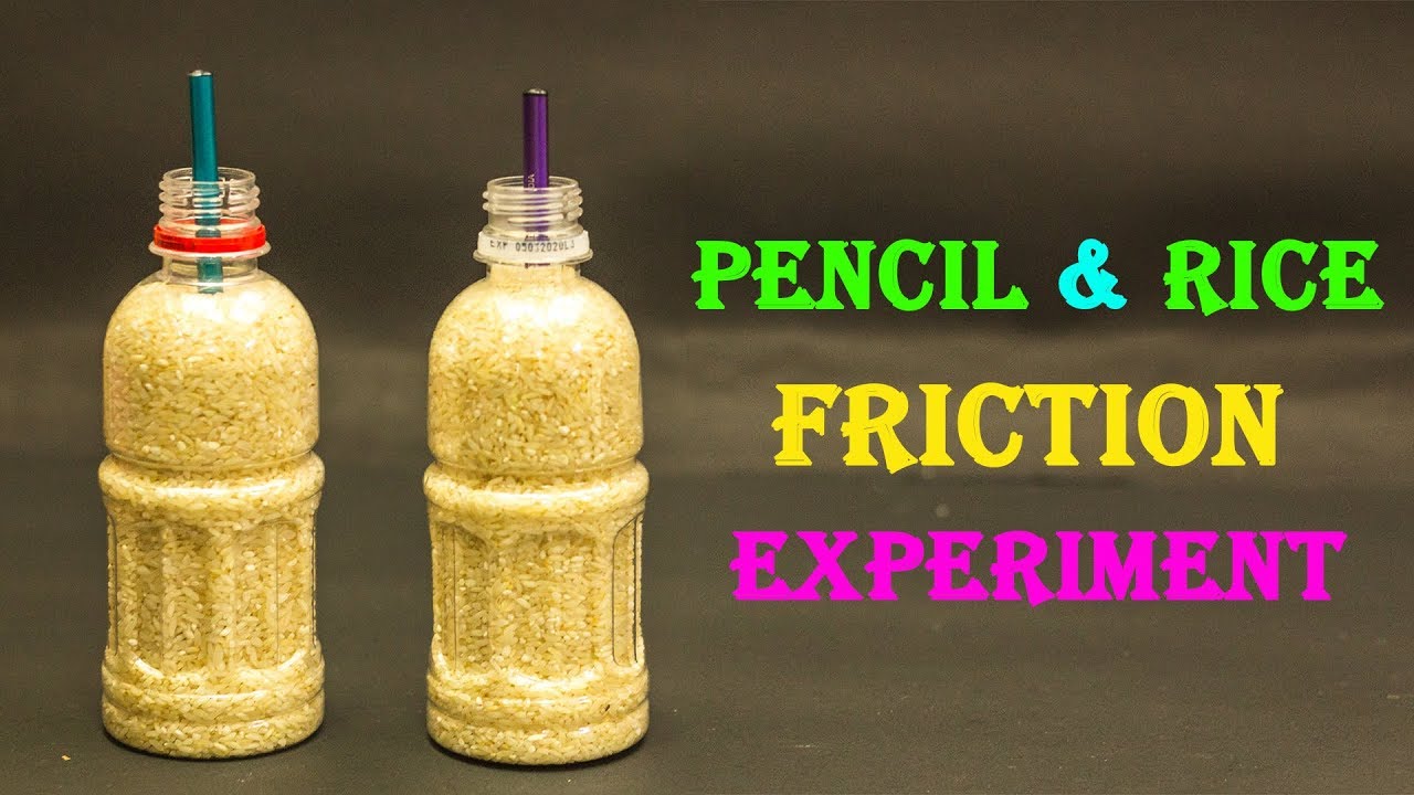 Kids Science Experiment Friction With Rice