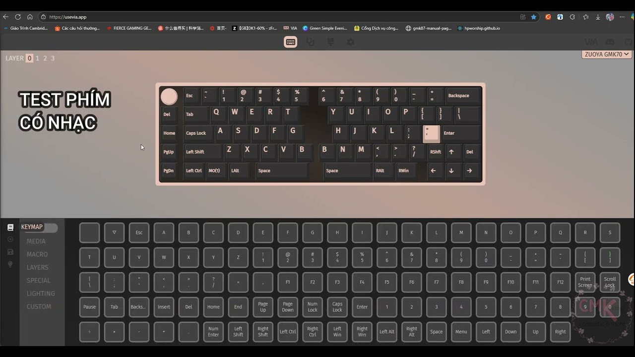 Setting VIA KeyBoard - Load Json File -  Keymap and Lighting