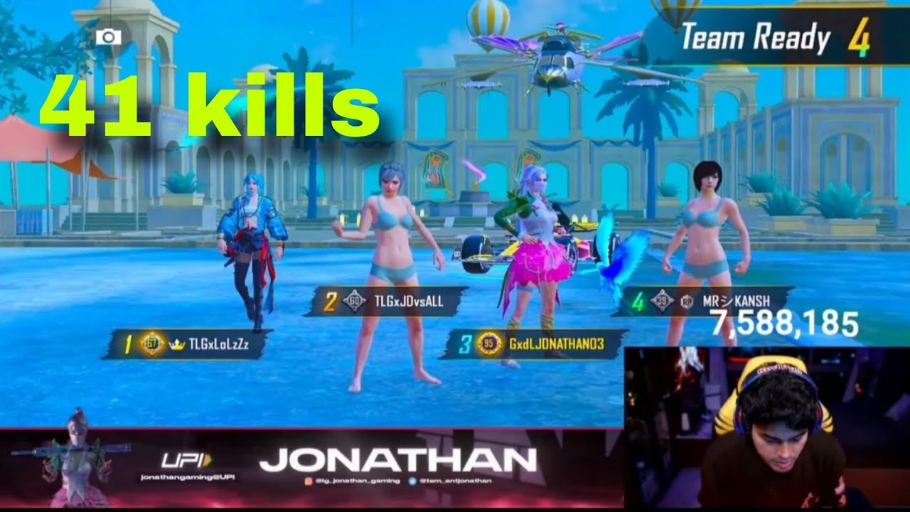 🔥41 KILLS WORLD RECORD GAMEPLAY 😱 | Jonathan Insane Aggressive Lobby Wipe | BGMI #jonathangaming 
