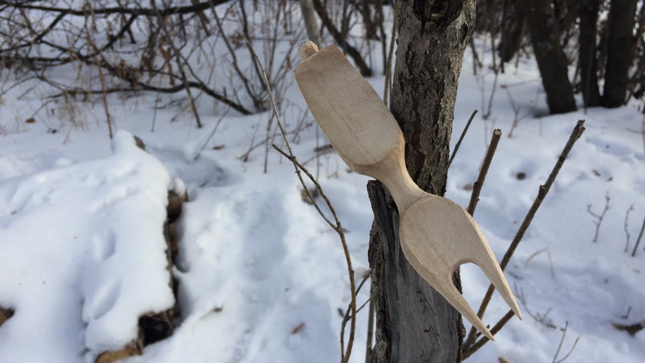 Carving a Wooden Fork