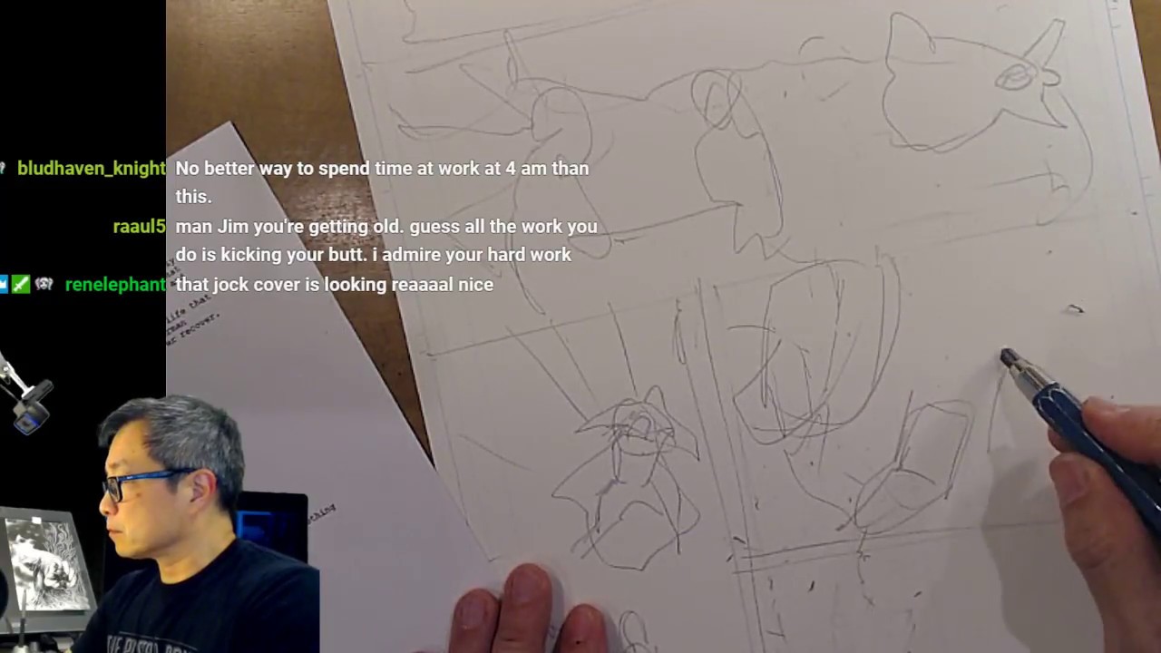 Superman out for the count! A comics page built from the script on up! Art Stream with Jim Lee