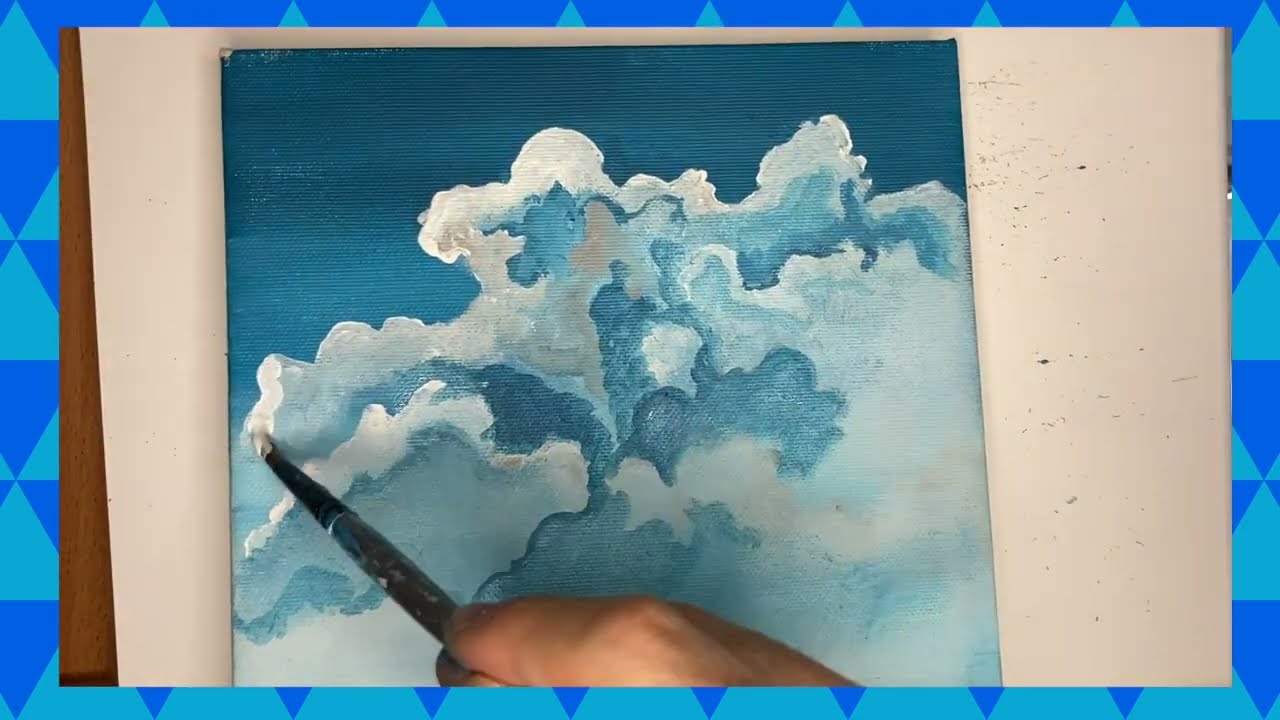 🎨 COME DIPINGERE LE NUVOLE - HOW TO PAINT CLOUDS