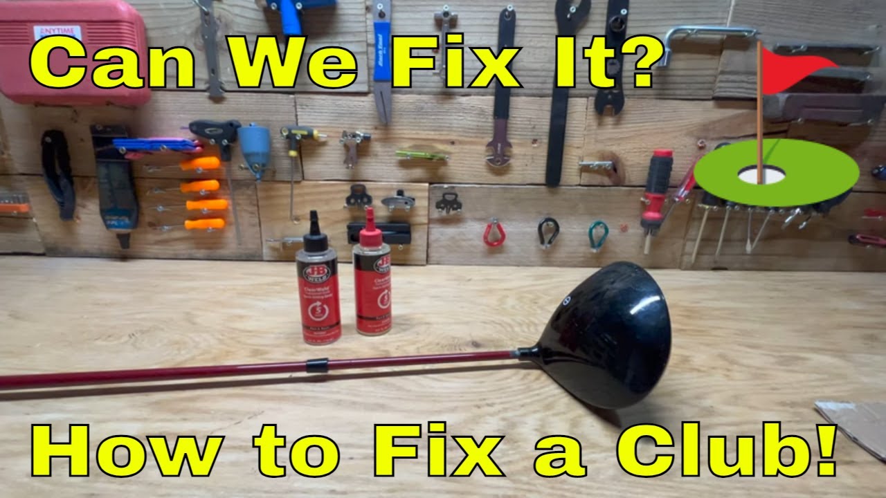 How To Repair A Broken Golf Club! How To Re Attach the Head of Your Golf Driver After It Has Broken!