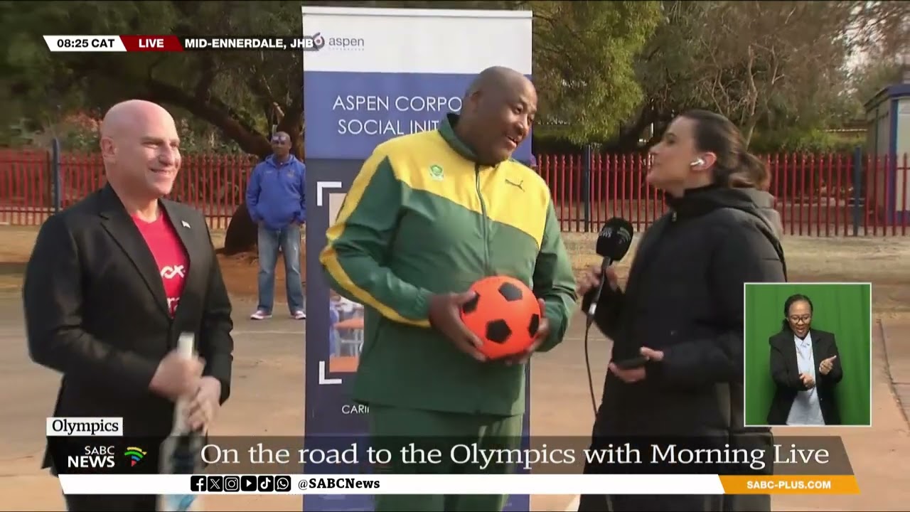 Road to the Olympics with Morning Live | Minister Gayton McKenzie part of sports equipment handover