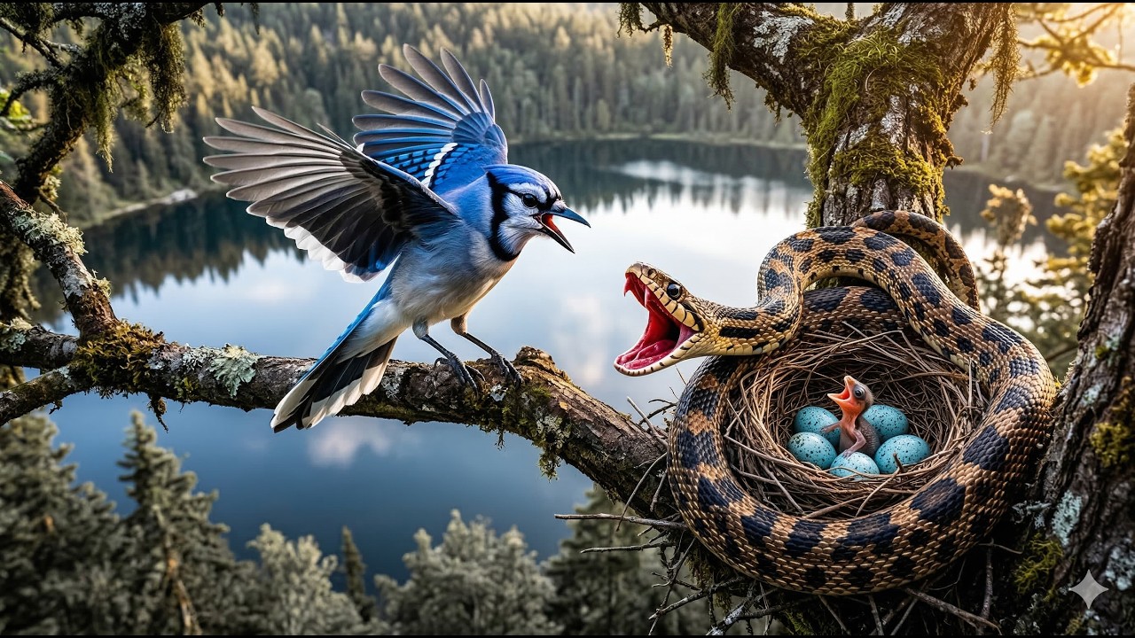 Blue Jay's War: 40 Days From Egg To Ultimate Survivor! AI Birds Story  | Animals