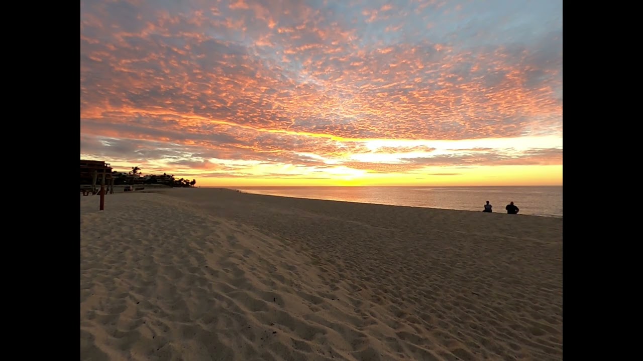 Sunrise on the beach in Cabo San Lucas, just the start of a beautiful day. 1/23/2026.