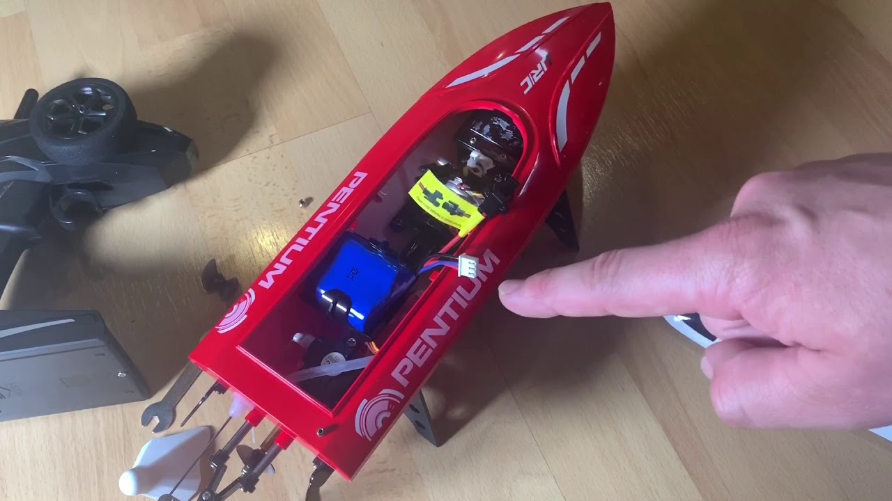 SGILE RC Race Boat 25 KM/H Remote Control Boat 2.4 GHz High-Speed Boat Unboxing and instructions