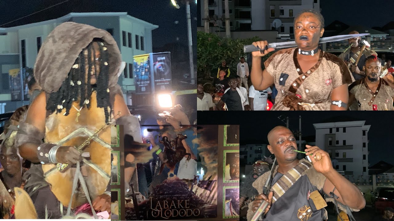 IYABO OJO GRAND HEROIC ARRIVAL AT LABAKE OLODODO MOVIE PREMIERE.
