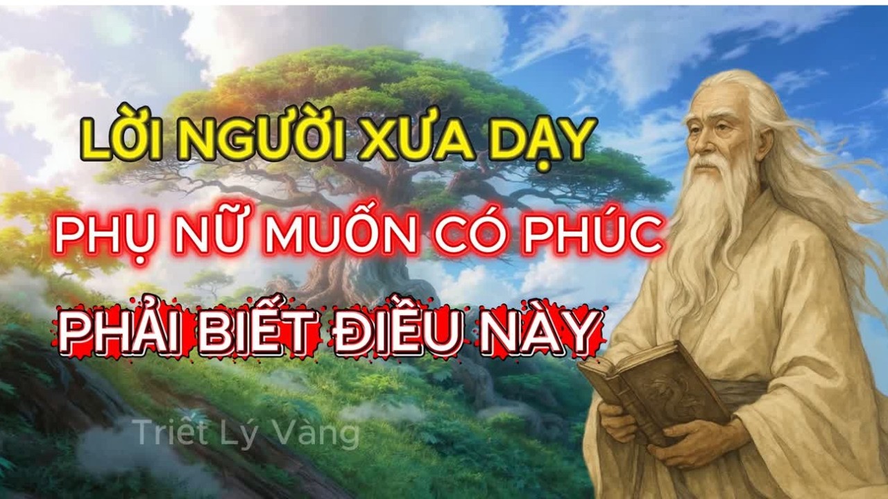 Lời Người Xưa Dạy/PHỤ NỮ MUỐN CÓ PHÚC PHẢI BIẾT ĐIỀU NÀY/Triết Lý Vàng Trong Cuộc Sống