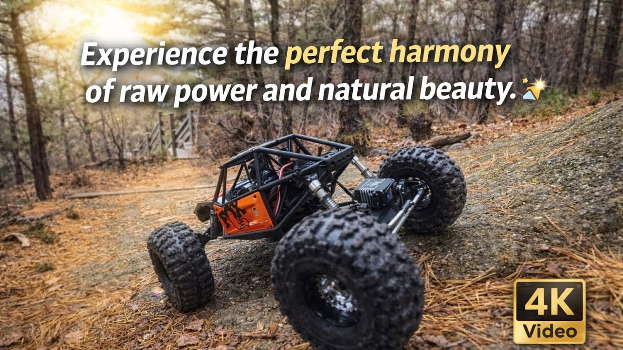 [4K] ⛰️ Cinematic RC Crawling | Capra 1.9 4WS Extreme Performance & Nature Aesthetics