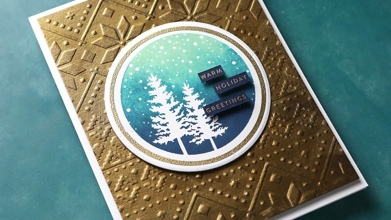 Holiday Card Series 2022 - Day 5 - Multicolor Stamping