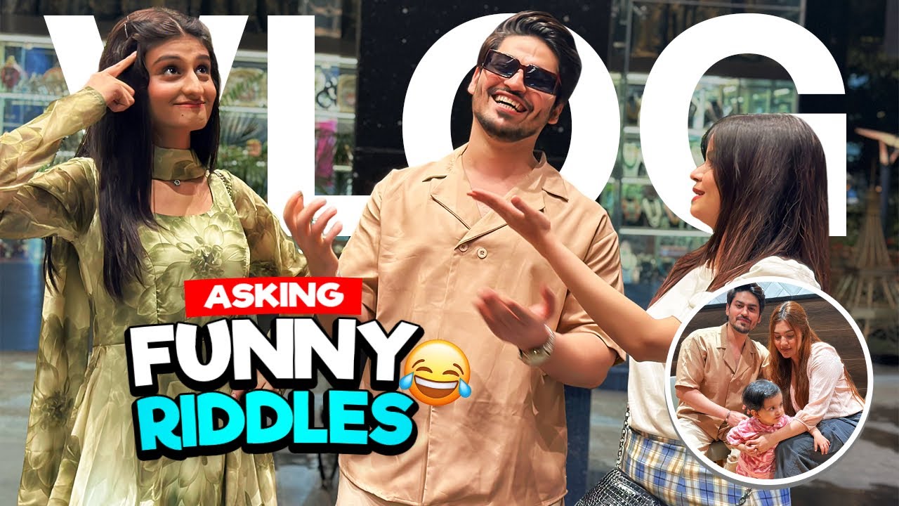 Asking Them Funny Riddles 🤣 - Vlog