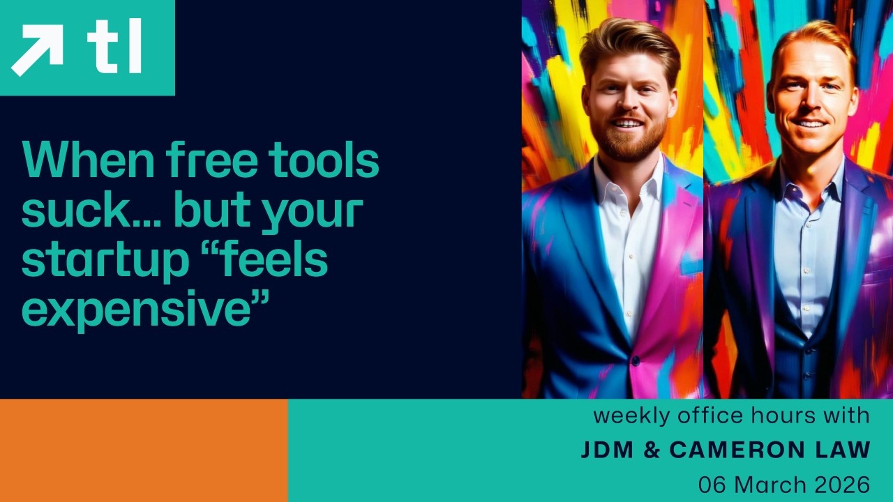 When free tools suck but your startup feels expensive | Traction Lab AMA