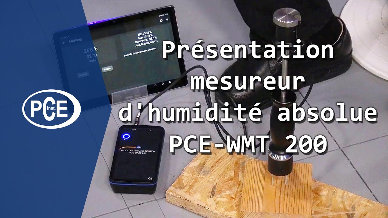 Présentation du mesureur d'humidité absolue PCE-WMT 200 | #pceinstruments