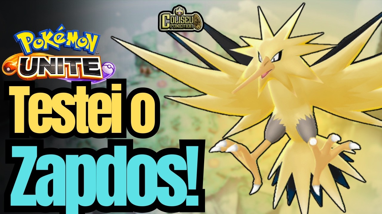 Testei o Zapdos! Forte? Quebrado? Meme? Pokemon Unite Gameplay #pokemon 