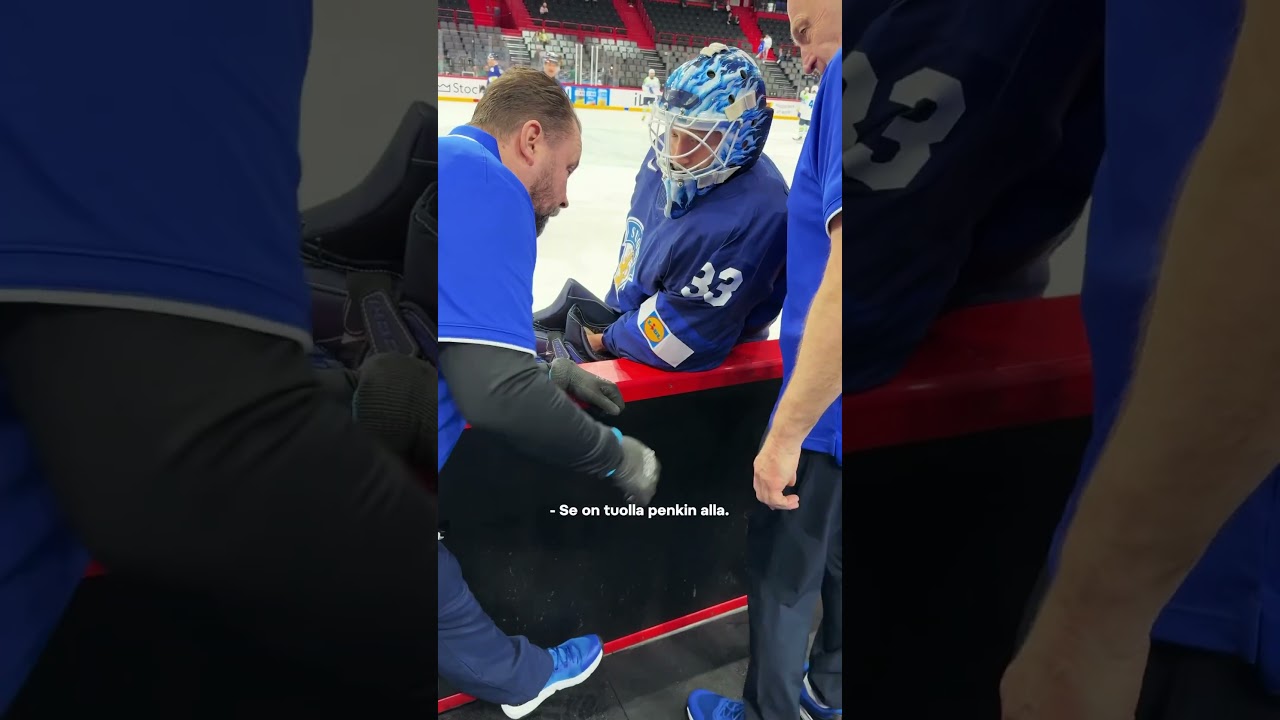 #Leijonat Mikitt&auml;&auml; hierojan ennen peli&auml; #MMkisat #shorts