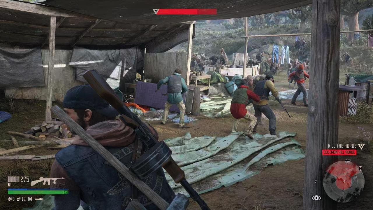 DAYS GONE Solomon Hill Horde Runs Through Marauder Camp