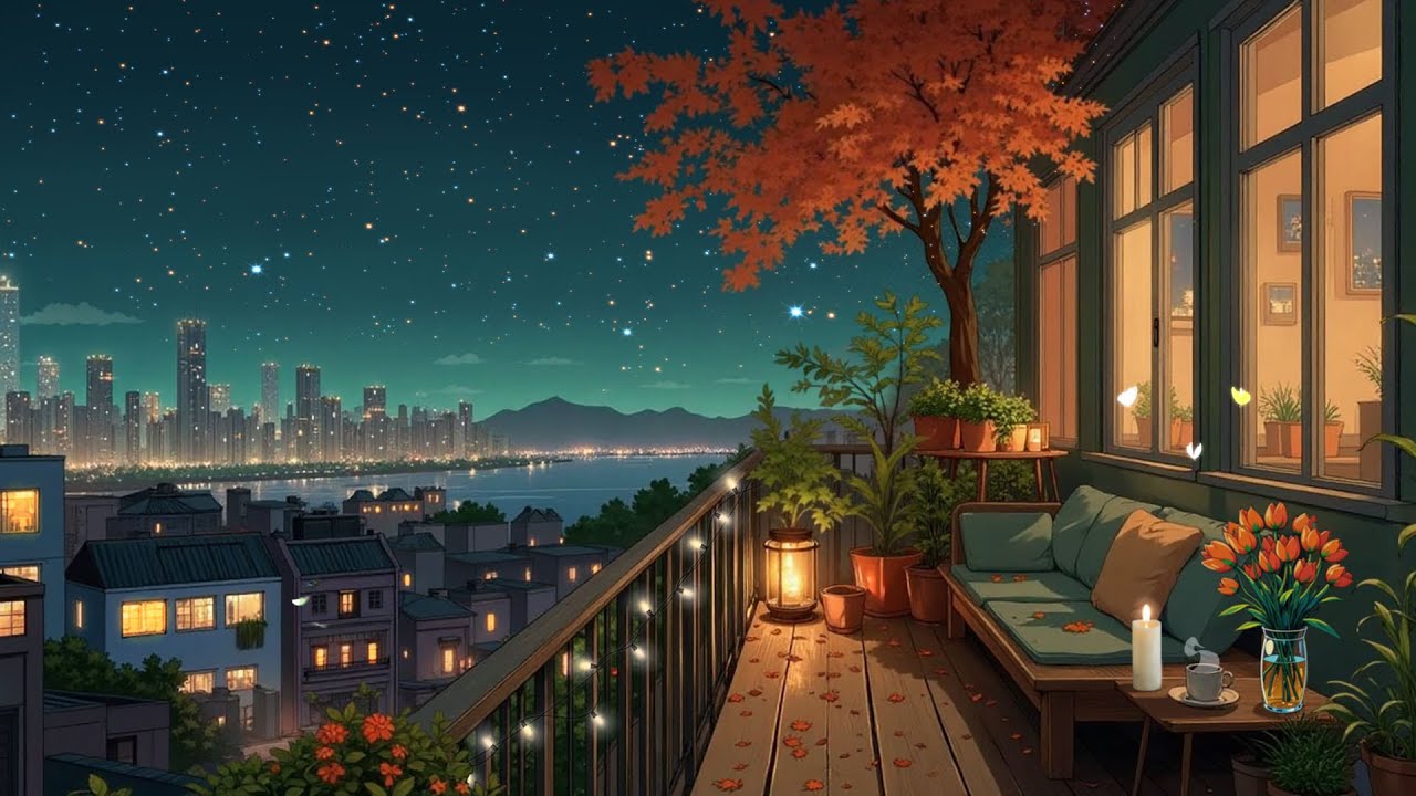 Cozy Lofi Autumn Vibes 🌿 Soft Lofi Hip Hop Mix to Focus and Unwind 🍂 Chilly Balcony Beats