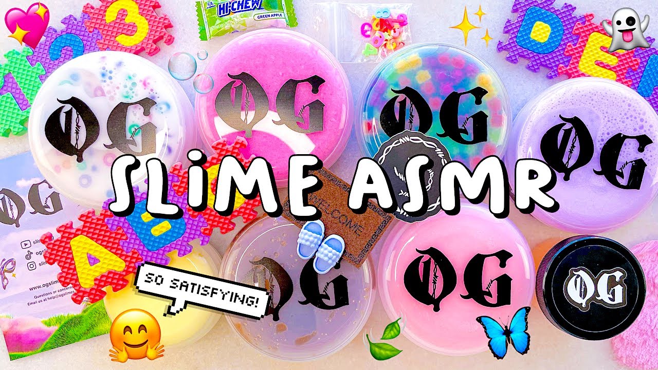 SATISFYING SLIME ASMR 🌿 Slime OG Package Unboxing (no talking)