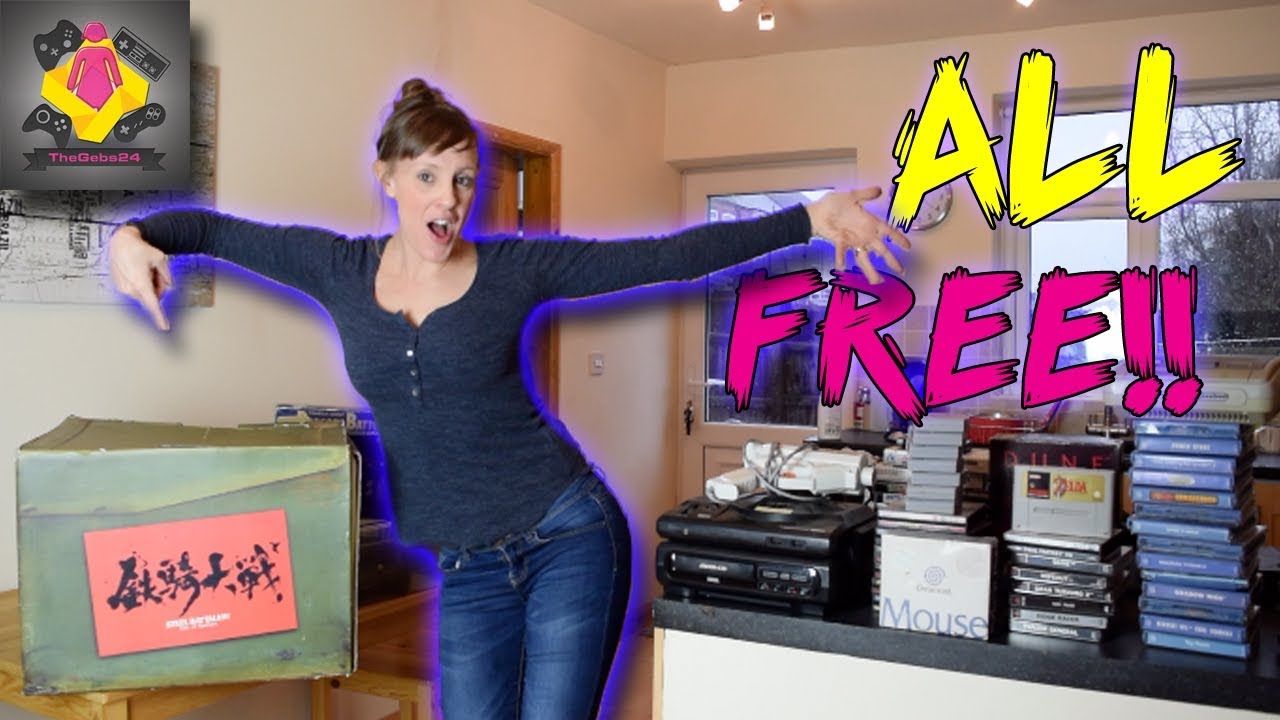 AMAZING FREE RETRO GAME HAUL | STEEL BATTALION Sega Dreamcast, Meg Drive , SNES and MORE | TheGebs24