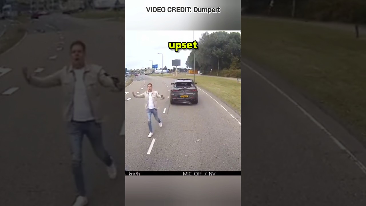Instant Karma For Brake Checking An 18-Wheeler Truck