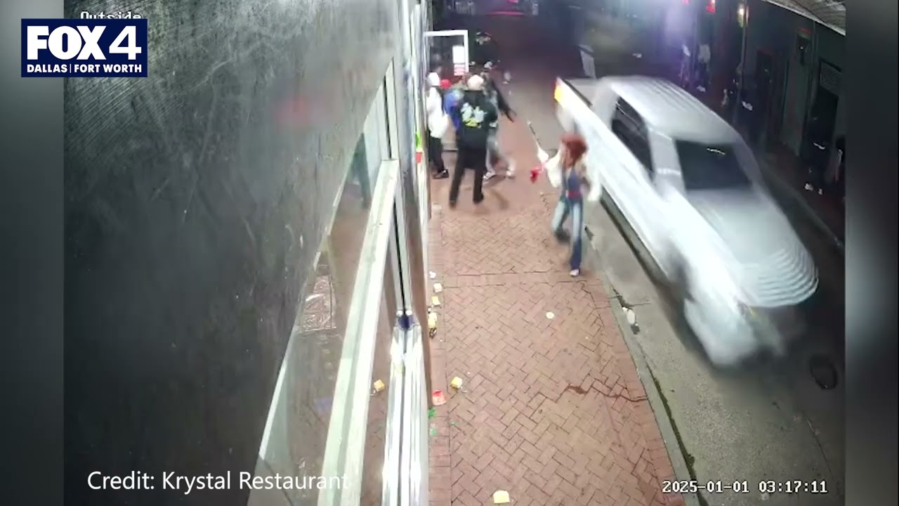 WATCH: Driver nearly missing woman in New Orleans terror attack