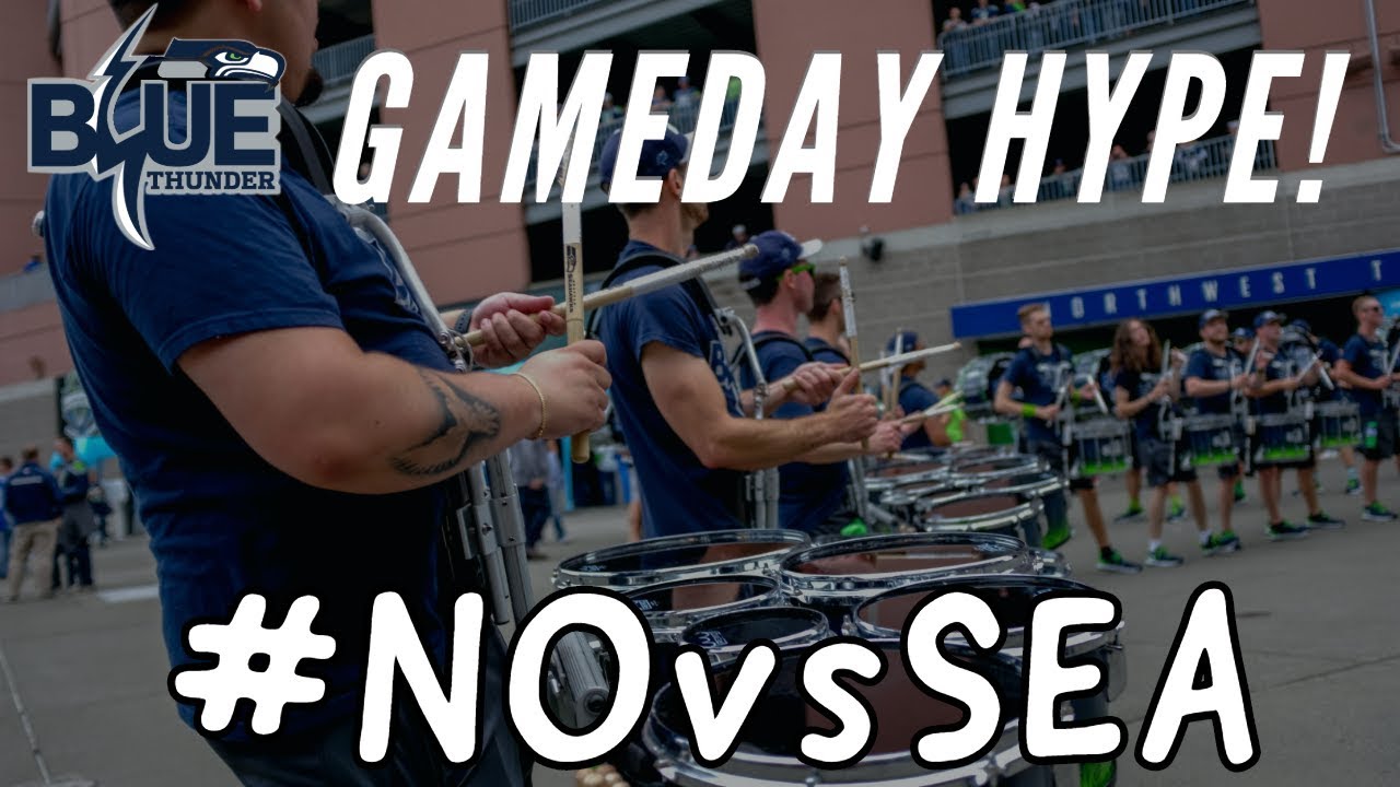 NOvsSEA Seahawks Gameday | Blue Thunder Drumline