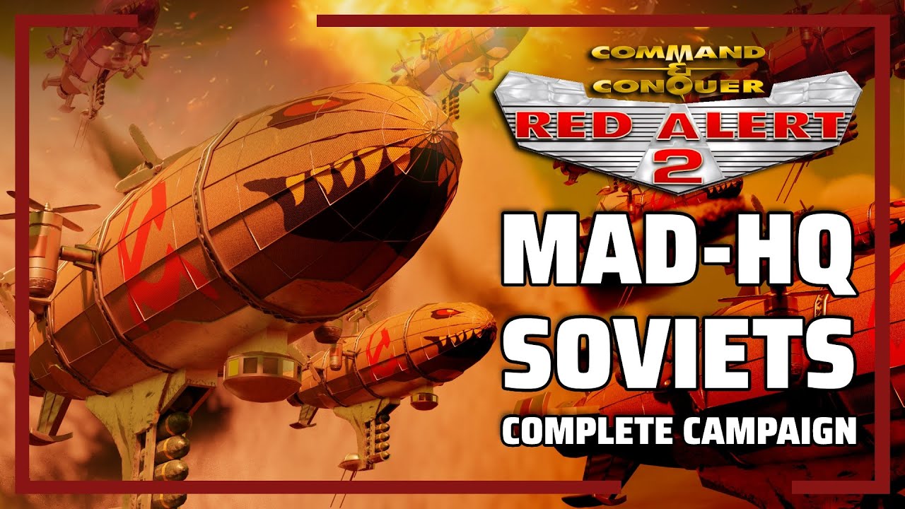 Red Alert 2 | MadHQ's Remastered Campaing Missions | Soviets Complete Playthrough